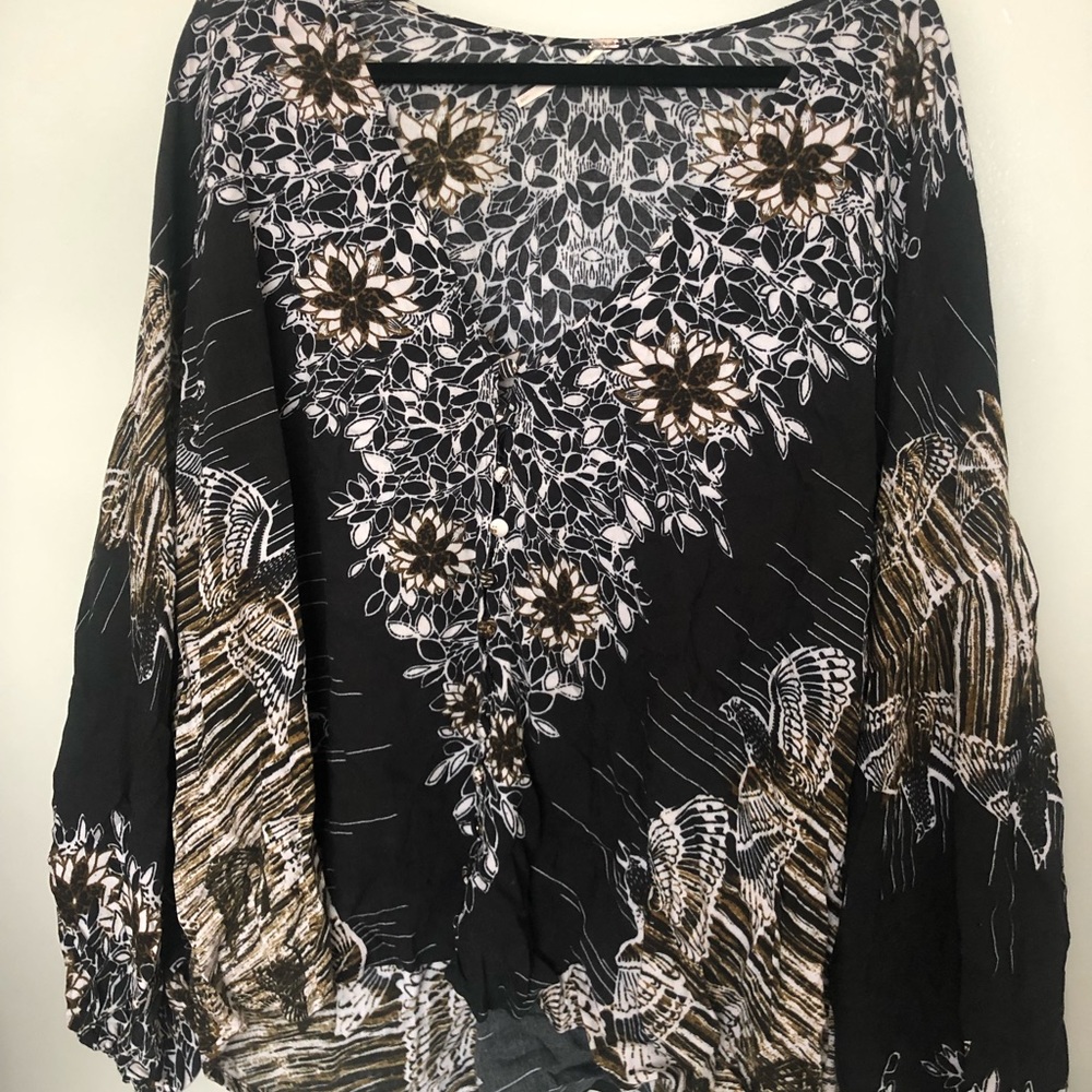 Free People Patterned Blouse